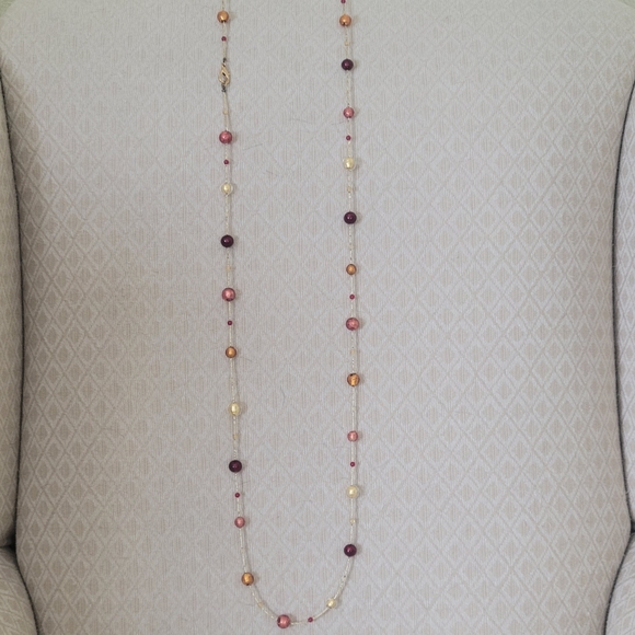 MADE IN ITALY MURANO GLASS BEADS LONG NECKLACE  BRAND NEW, NEVER BEN USED . - Picture 9 of 9